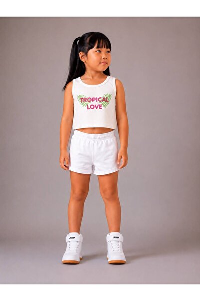Machetta Girl's Printed Sleeveless T-shirt