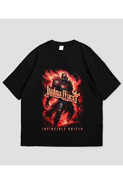 Grafftee Clothing Judas Priest Printed Unisex Oversize T-Shirt