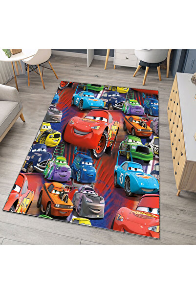 Artisan Home Store Şimşek McQueen ve Cars Karakterleri Desenli Çocuk Odası Ha...