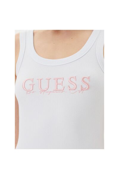 Guess Rochie de zi cu zi pentru femei V5GK06K8RT2 Albă