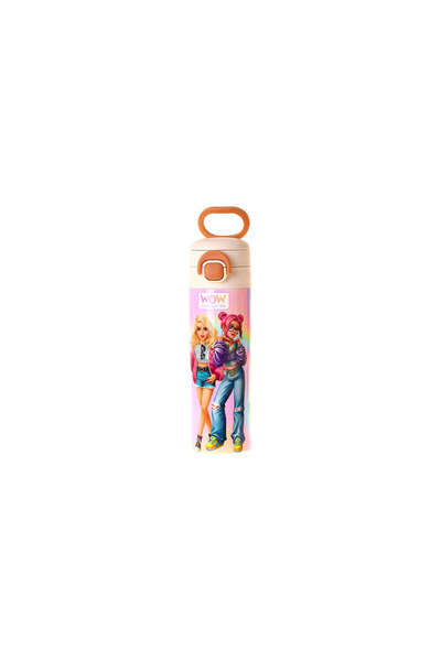 WOW Generation 520 ml Sound Printed Multi-Colored Steel Thermos Flask for Gir...