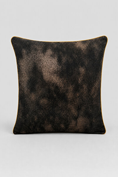 LUX VIE Jacquard Cushion Cover with Abstract Patterned Ribbing