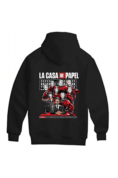 SVART WEAR سويت شيرت La Casa De Papel للجنسين كبير الحجم مصنوع من القطن بنسبة...