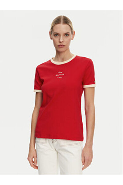 Tommy Hilfiger Γυναικείο T-shirt WW0WW44586 Κόκκινο