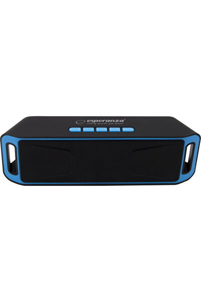 ESPERANZA Folk Ηχείο Bluetooth 3W με Ραδιόφωνο Μαύρο/Μπλε