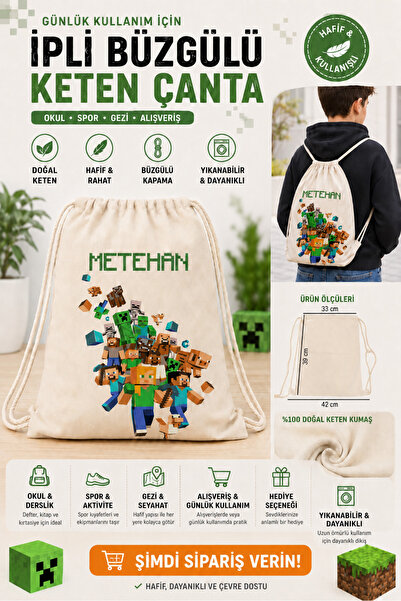 Morinna Super Bear Adventure Baskılı Çocuk Bez Sırt Çantası Büzgülü Okul Spor...