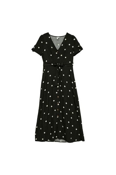Vero Moda Γυναικείο Φόρεμα-Πουκάμισο 10343501 Μαύρο