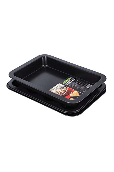 ROYALFORD 3-Piece Baking Set Cookie Sheet 1Pc Size: 37X25.5X1.6 Cm, Thickness...