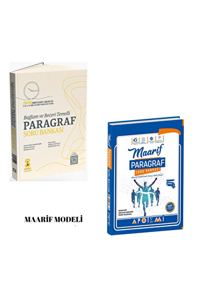 Apotemi Yayınları Paragraf Maarif ve Süre Yayınları Paragraf Bağlam ve Beceri...