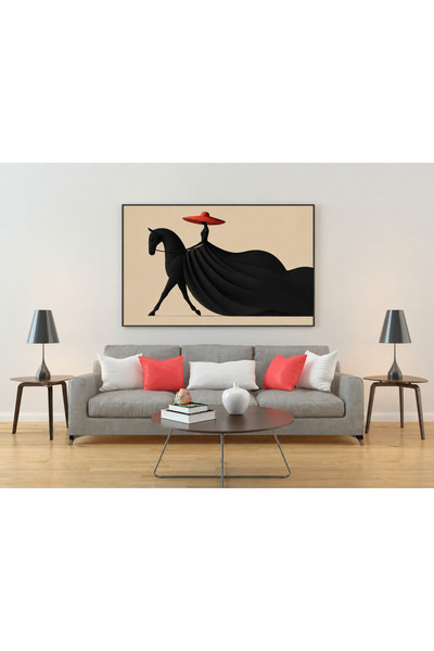 Ghaith Store "Mysterious Knight" Painting Modern Wall Art Decoration for Salo...
