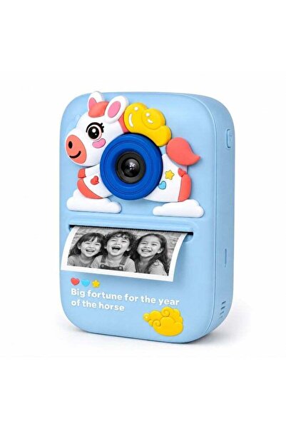 PopZa Children’s Instant Camera with Built-In Printer for Instant Photo Shari...
