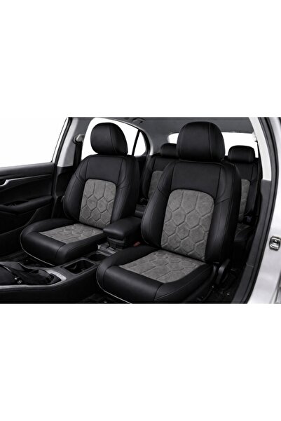 DELUXETUNING Set huse scaune auto universale de lux, fata-spate, piele ecolog...
