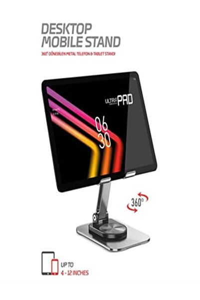 POWERWAY حامل هاتف مكتبي احترافي DMS33 مصنوع بالكامل من المعدن وقابل للدوران ...