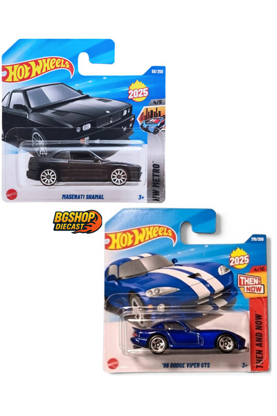 HOT WHEELS MASERATI SHAMAL - ‘96 Dodge Viper GTS