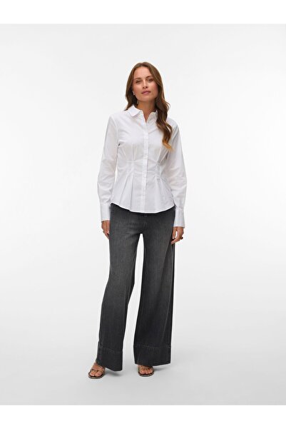 Vero Moda Weit geschnitten AWELANI Hohe Taille Ausgestellt Jeans