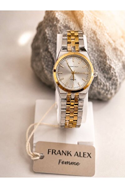 Frank Alex ساعة يد ذهبية وفضية