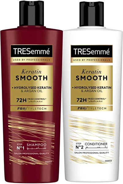 TRESemmé Shampoo Smooth & Keratin, enjoy up to 72 hours of frizz control, 400...