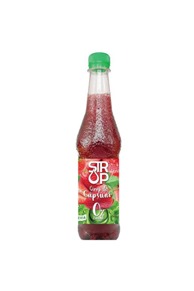 europlant Sirop de Capsuni cu Stevia (fara Zahar) - Strop, 500 ml