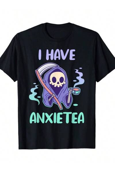 799 تي شيرت رجالي بتصميم "I Have Tea" من القطن الناعم 180 جرام، بأكمام قصيرة ...