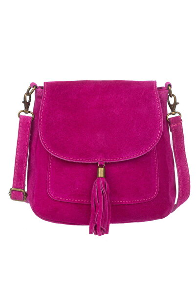 Vera Pelle Geantă din piele de căprioară Vanita Fuchsia