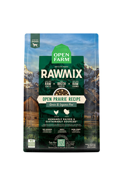 open Farm RawMix Prairie Recipe Dry Dog Food - 1.58KG