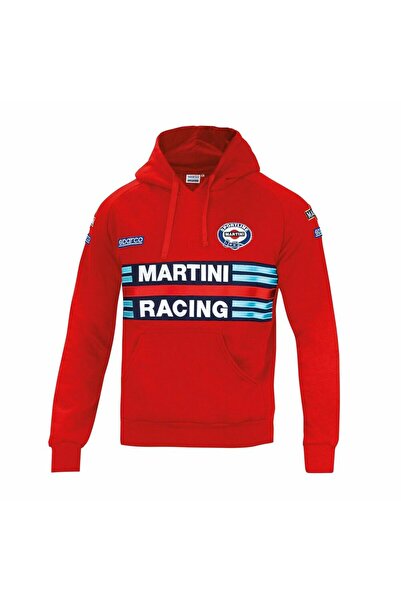 Sparco MARTINI RACING Мъжко червено худи с качулка, размер XL