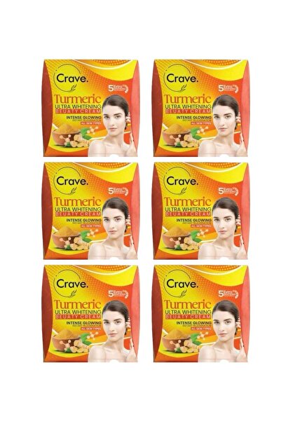 CRAVE Turmeric Ultra Whitening Beuaty Cream - 6 Pcs