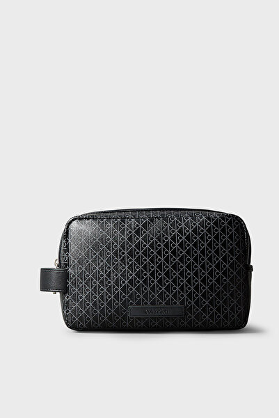 Calvin Klein Logoed Single Handle Shaving Bag Lv04D1082Gub1 Men's Shaving Bag...