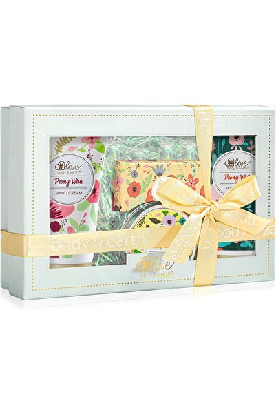 BODY & EARTH # LOVE Lotion Gift Set, Gift Set for Women, includes Hand Cream,...