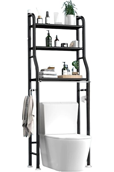 BLOOMING TIME 3-tier Bathroom Storage Shelf, Bathroom Organizer Shelf Over To...