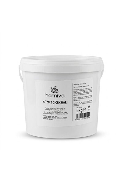 harniva Ordu Bal Çiftliği Süzme Çiçek Balı 5 Kg Kova