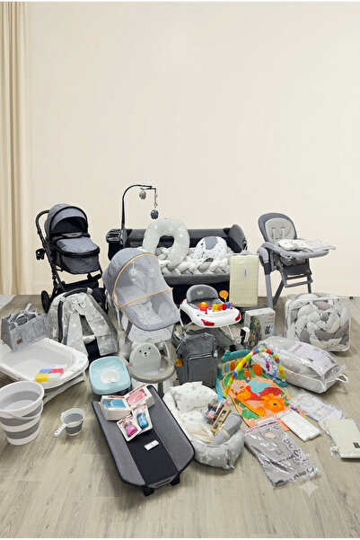 ÖYKÜ BEBEK DUNYASI 55 Parça Yeni Doğan Bebek Çeyiz Seti Full Set Bebeğiniz İç...