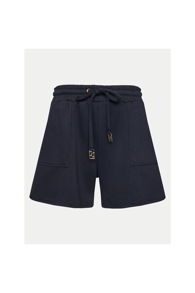 Gaudi Pantaloni scurți de damă din material textil 511BD24007 Bleumarin