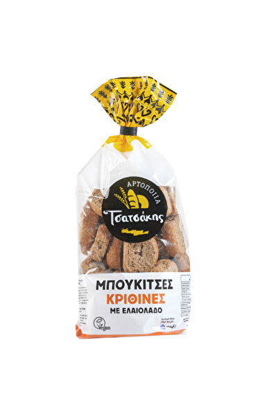 TSATSAKIS ΤΣΑΤΣΑΚΗΣ ΜΠΟΥΚΙΤΣΕΣ 400gr. - (ΚΡΙΘΙΝΑ ΜΕ ΕΛΑΙΟΛΑΔΟ)