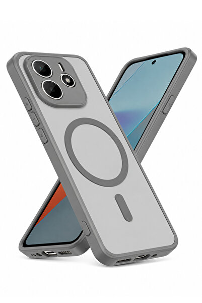 Nezih Case Redmi Note 14 4G Uyumlu Magsafe Sarj Destekli Mat Görünümlü Şık Kapak