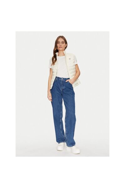 Guess Jeans Fără mâneci pentru femei W5RN55WHAB2 Crem