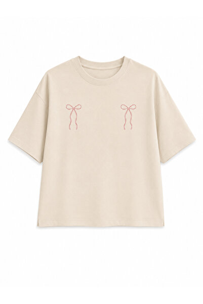 Classy Store Μπλούζα oversized από βαμβάκι με τύπωμα