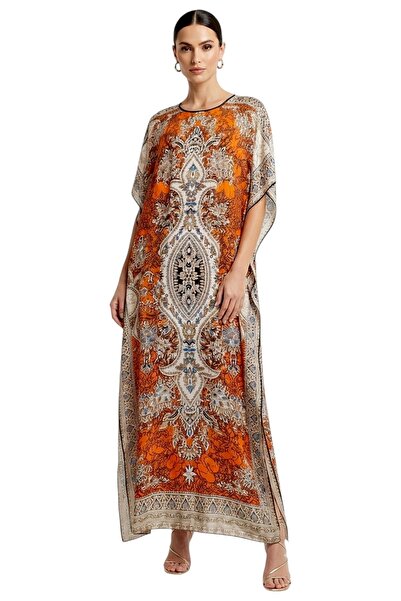 NO BRAND Women's Elegant Kaftan Maxi Dress