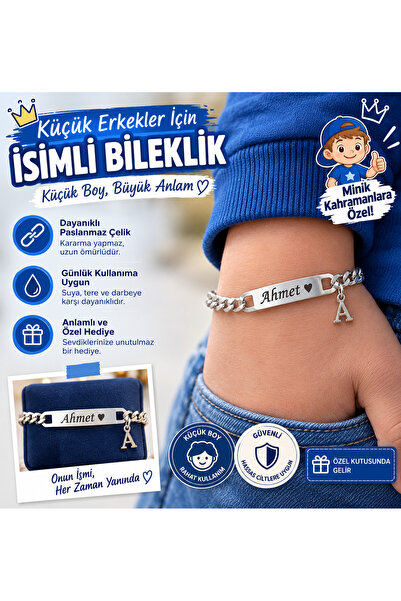 hot flowers isimli erkek çocuk bilekliği kız çocuk bilekliği isim yazılan kiş...