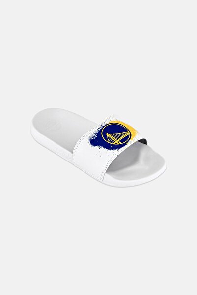 iSlide Kids Boy Warriors Spray Paint Slip On Slides, White