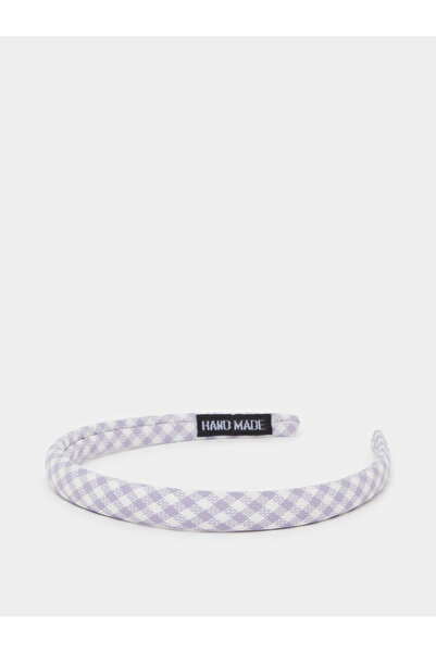 Styli Teen Girls Lilac Checked Headband