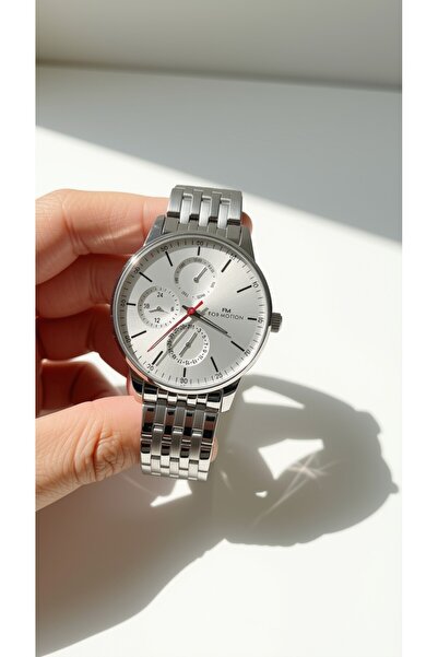 Formotion Men's Wristwatch Steel Case Silver Color