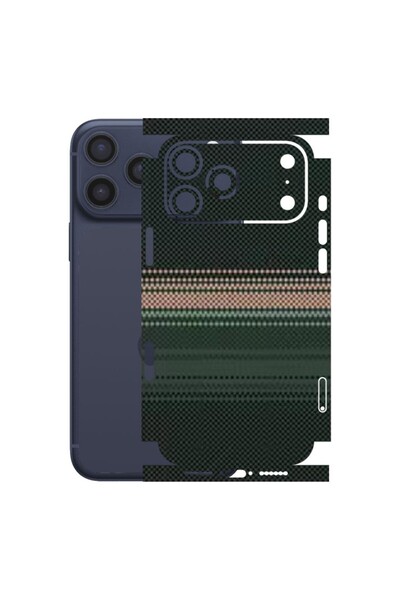 Kapps Iphone 17 Pro Max ile Uyumlu Rainbow Serisi Premium Kaplama 360 Yeşil-Sarı