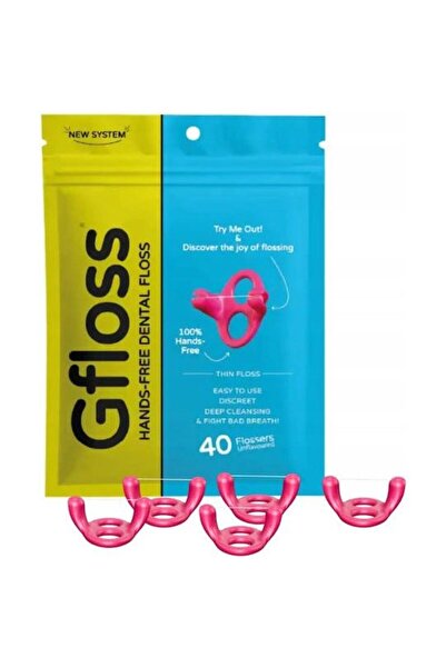 OEM Gfloss Οδοντικό Νήμα Χωρίς Χέρια 40 τεμάχια χωρίς γεύση