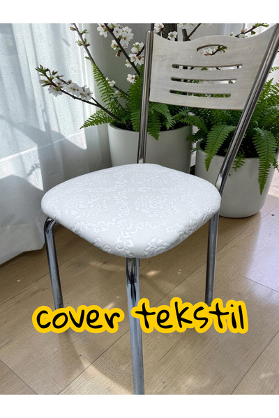 COVER TEKSTİL Demir Sandalye Kılıfı Örtüsü Oturma Yerı polar Kumaş