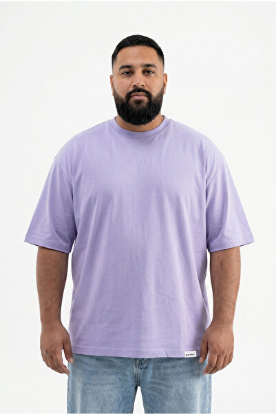 Machinist Men's Large Size Basic T-Shirt Lilac