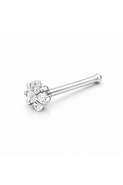 NIRE Piercing Μύτης Ατσάλινο Αστέρι με Ζιργκόν SM0039