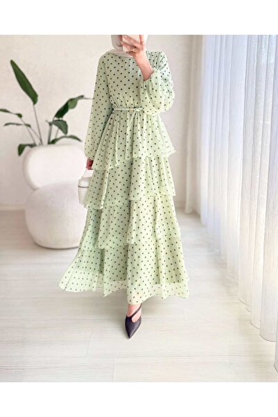 BELLASTORE Polka Dot Flounce Dress