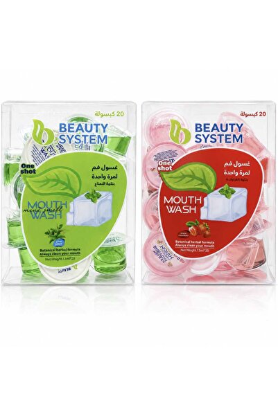 BEAUTY SYSTEM مجموعة غسول الفم بكبسولات الاستخدام الواحد