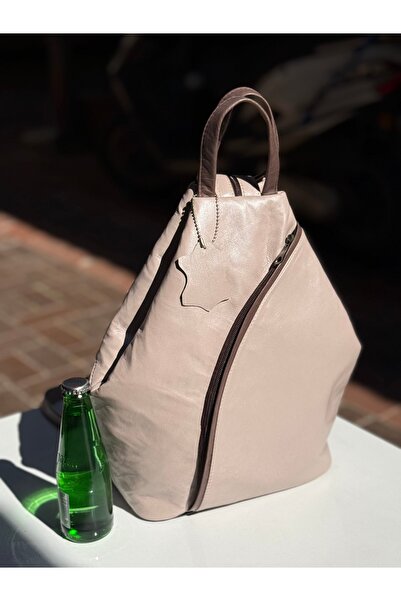 Mocikon Genuine Leather Handmade Special Design Unisex Backpack Real Leather Bag